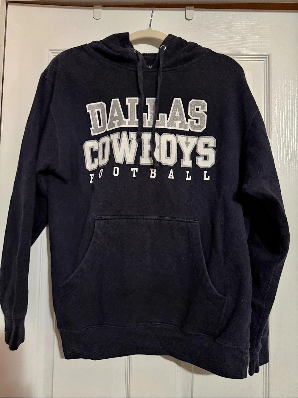 Dallas Cowboys Women's Navy Blue Football Hoodie Size Medium